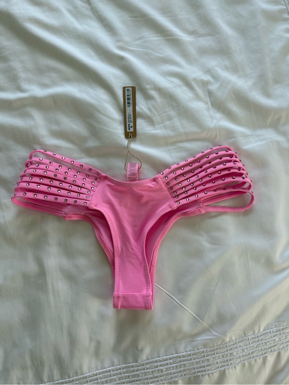 SKIMS Rhinestone Strappy Bikini Bottom